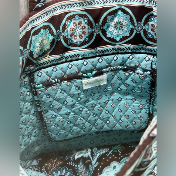 Vera Bradley "Blue Java" Tote - Picture 5 of 6